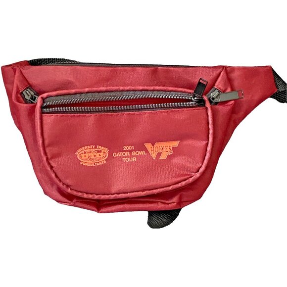 Virginia Tech 2001 Gator Bowl Vintage Sports Nylon Fanny Pack Travel Hip Waist - Picture 1 of 6